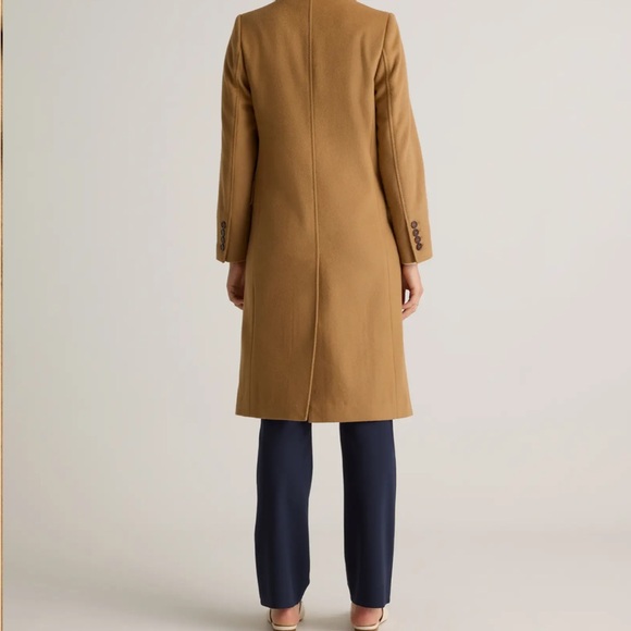 Italian Wool Camel Double-Breasted Coat - Picture 2 of 16